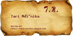 Tari Mónika névjegykártya