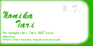 monika tari business card